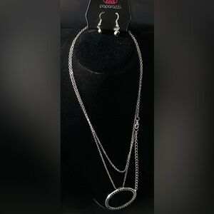 Paparazzi Silver Layered Necklace Set